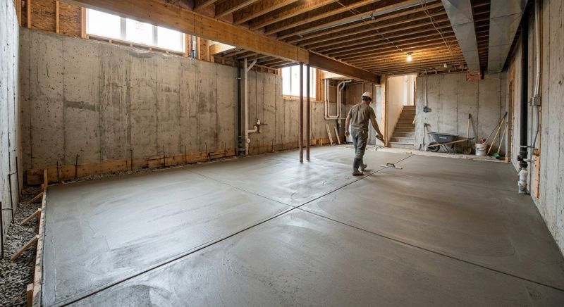 Basement Concrete Installation in Charleston, SC