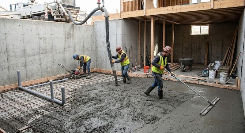 Basement Concrete Pouring in Fredericksburg, VA