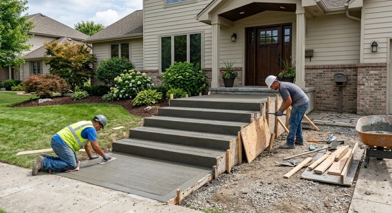 Cement Stairs Installation in Sacramento, CA