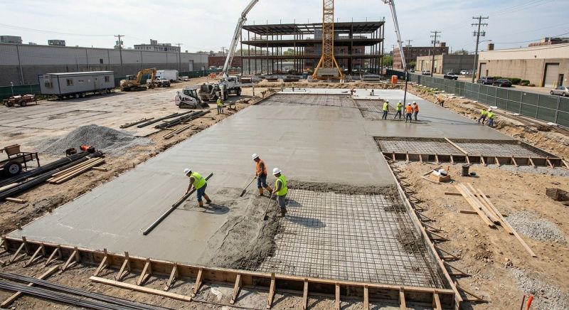 Commercial Slab Construction in Columbus, OH