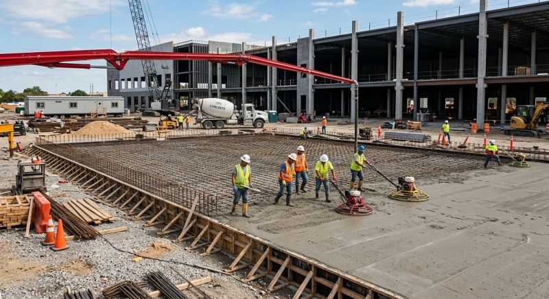 Commercial Slab Construction in Alexandria, VA