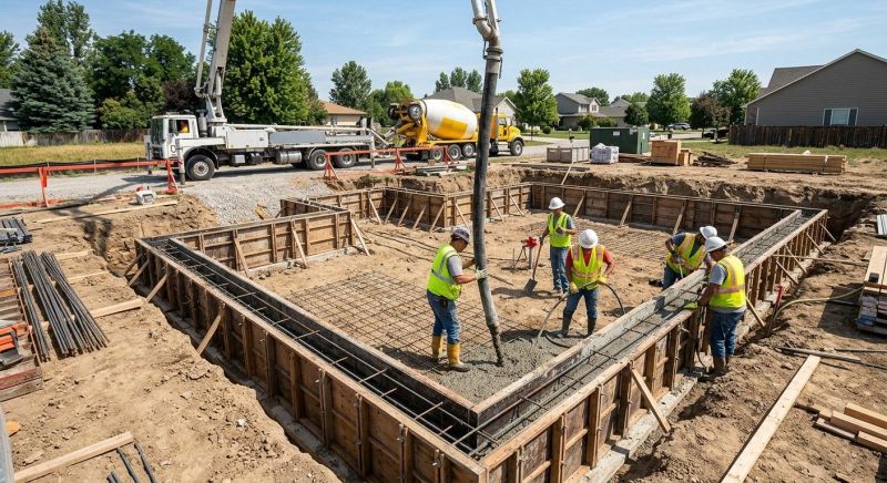 Concrete Foundation Pouring in Fort Wayne, IN