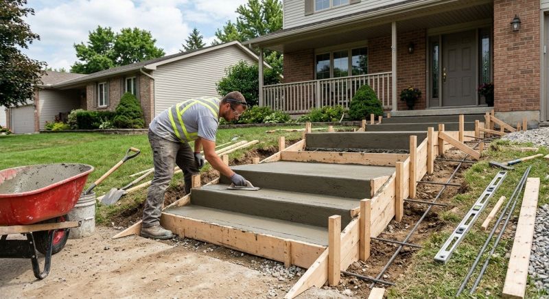 Concrete Steps Pouring in Denver, CO
