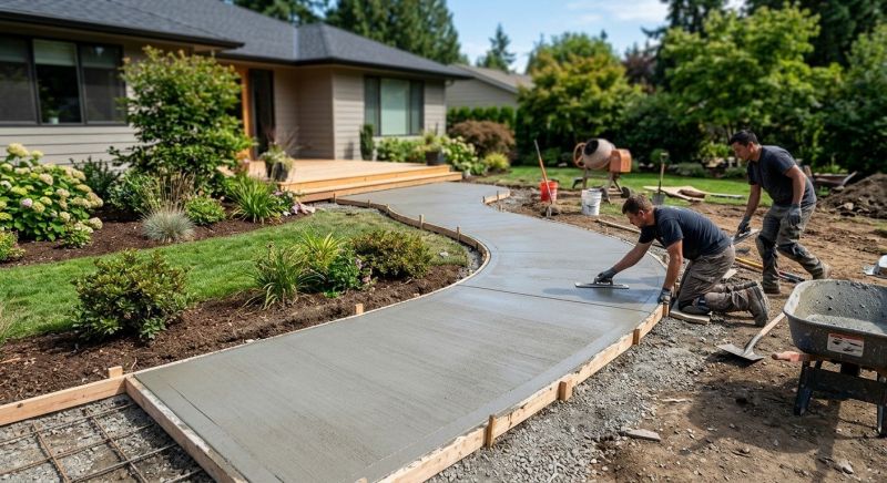 Concrete Walkway Installation in Denver, CO