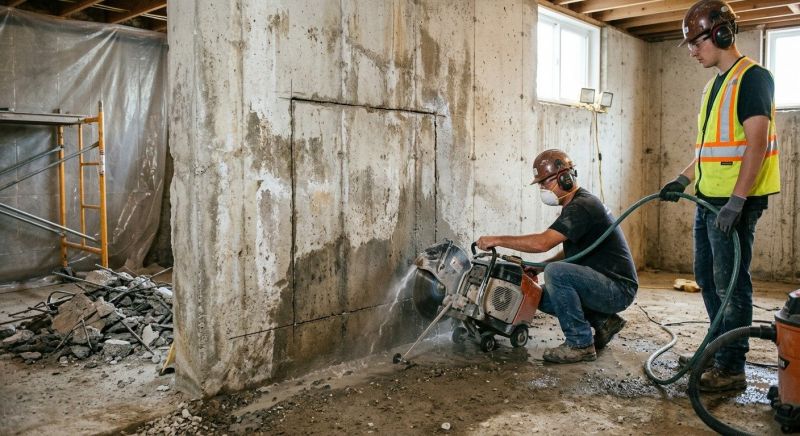 Foundation Wall Cutting in Corpus Christi, TX