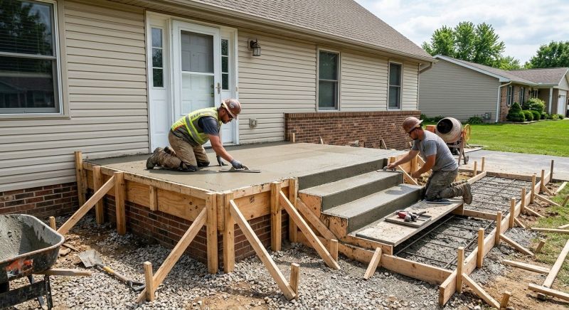Porch Concrete Pouring in Fort Collins, CO